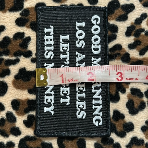 GOOD MORNING LOS ANGELES 😎 Money Embroidered Sew On Patch Hollywood California - Picture 4 of 10